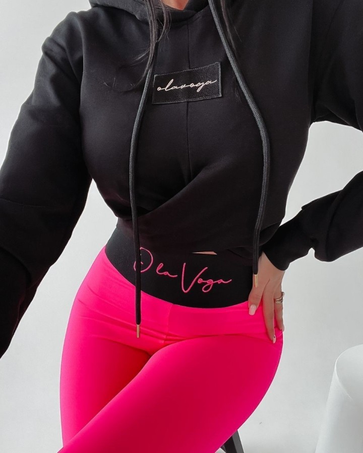 Legginsy damskie OLAVOGA PIA neon róż - FashionPlace - 2