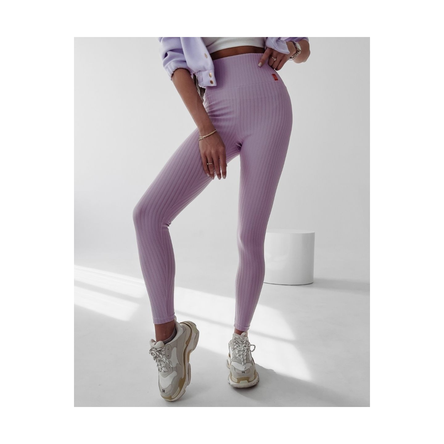 Legginsy damskie OLAVOGA DEBRA lila - FashionPlace - 5