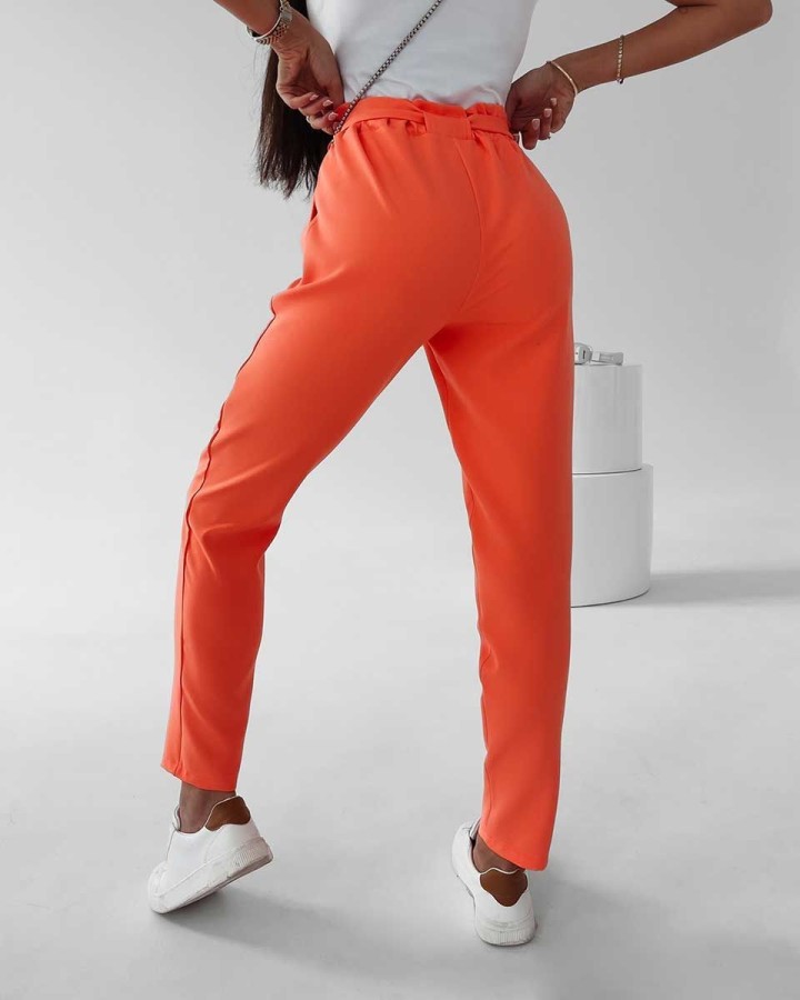 Spodnie damskie OLAVOGA NIGELLA neon pomarańcz - FashionPlace - 2