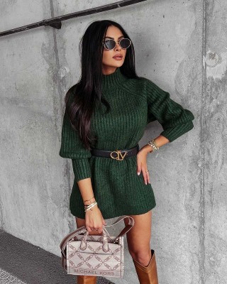 Sweter damski OLAVOGA Lope 2023 zielony - FashionPlace - 1
