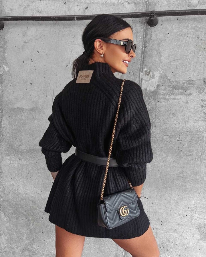 Sweter damski OLAVOGA Lope 2023 czerń - FashionPlace - 5