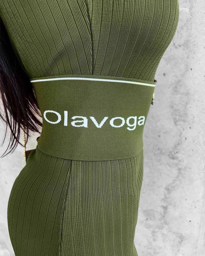 Pasek damski OLAVOGA LIGRA 2023 khaki - FashionPlace - 5