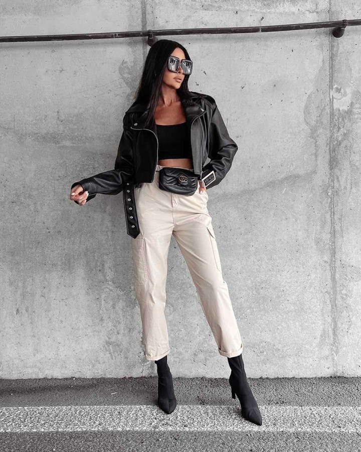 Spodnie damskie OLAVOGA ZELIA 2023 beż - FashionPlace - 2
