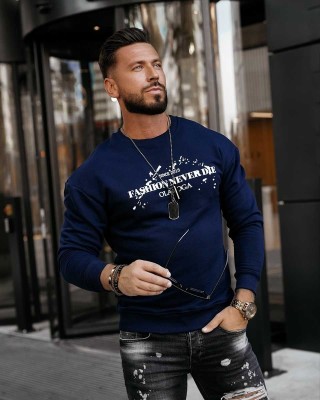 Bluza męska OLAVOGA EMIL 2023 granat - FashionPlace - 1