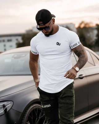 T-shirt męski OLAVOGA TEAL 2023 ecru - FashionPlace - 1