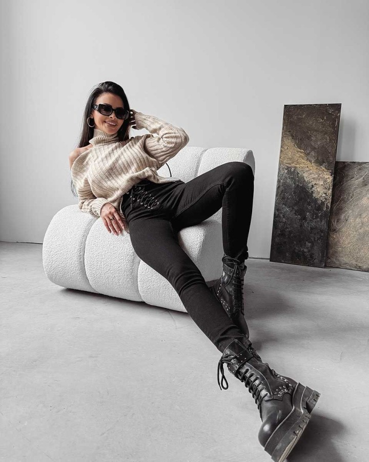 Sweter damski OLAVOGA ASHLEY 2023 beż - FashionPlace - 2