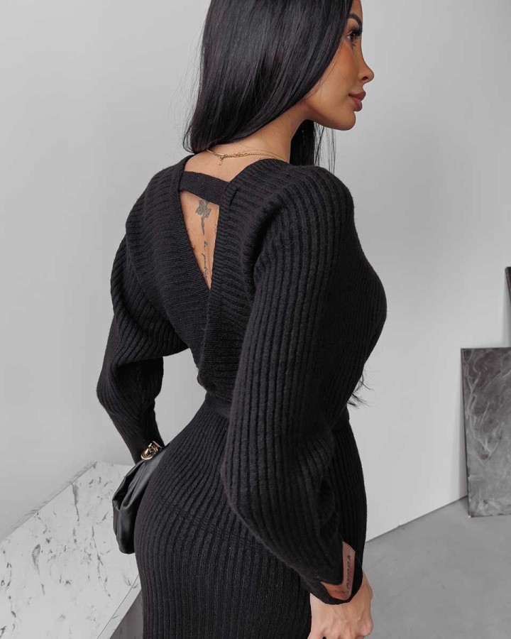 Sukienka OLAVOGA ALETTA 2023 czerń - FashionPlace - 5