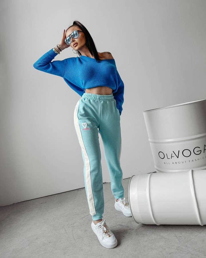 Spodnie damskie OLAVOGA BETIX 2024 błekit - FashionPlace - 3