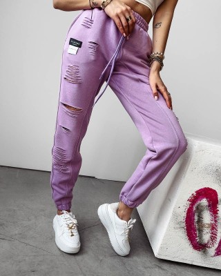 Spodnie damskie OLAVOGA NASTY 2024 lila - FashionPlace - 1