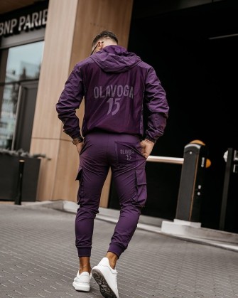 Kurtka męska OLAVOGA CRISP 2024 bordo - FashionPlace - 1