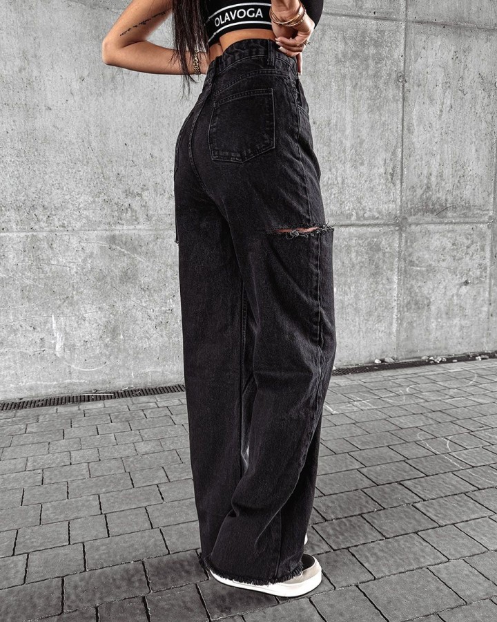 Spodnie damskie OLAVOGA DEIVEN 2024 czerń - FashionPlace - 3