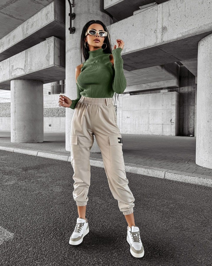 Top damski OLAVOGA FLIGHT 2024 khaki - FashionPlace - 2
