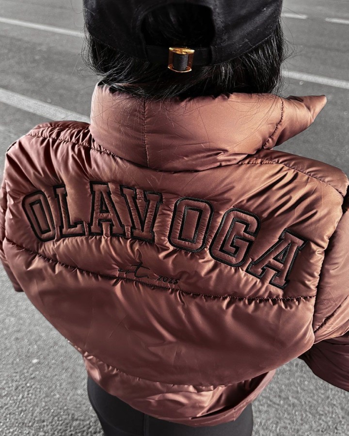 Kurtka damska OLAVOGA OLVERA 2024 brąz - FashionPlace - 3