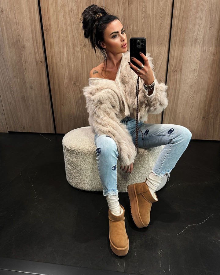 Buty śniegowce damskie OLAVOGA MISTIC 2024 camel - FashionPlace - 3