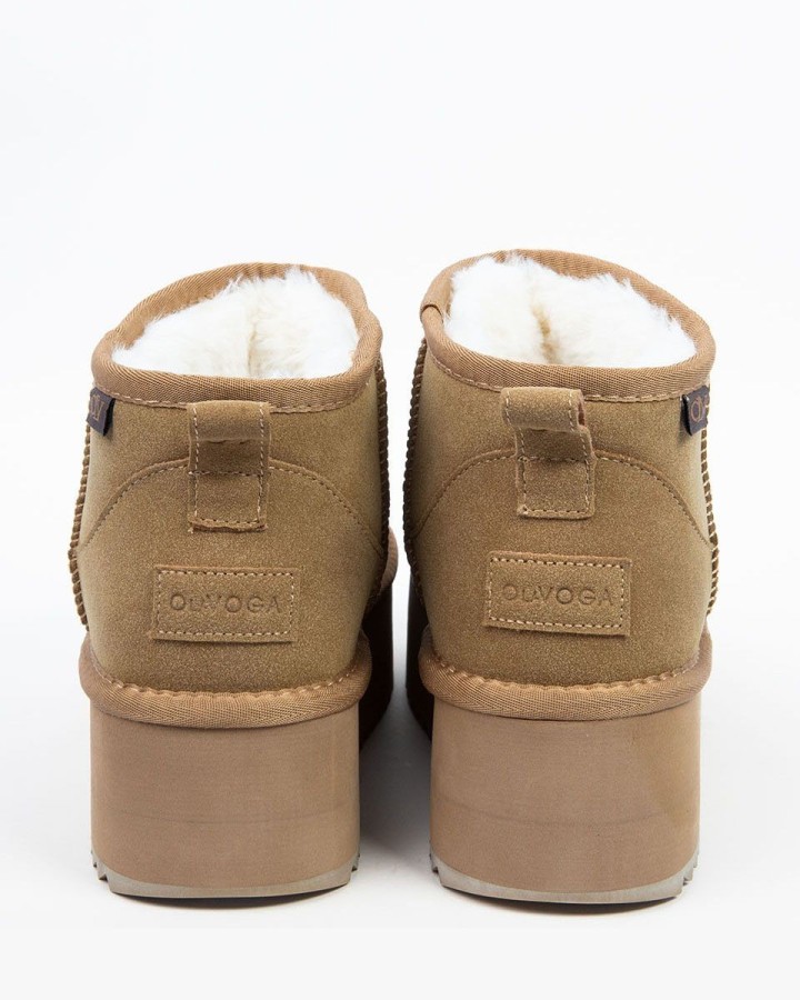 Buty śniegowce damskie OLAVOGA MISTIC 2024 camel - FashionPlace - 6