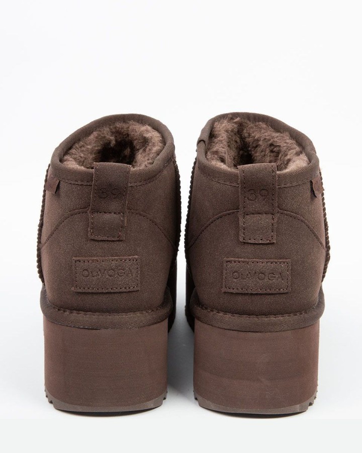 Buty śniegowce damskie OLAVOGA MISTIC 2024 brąz - FashionPlace - 6
