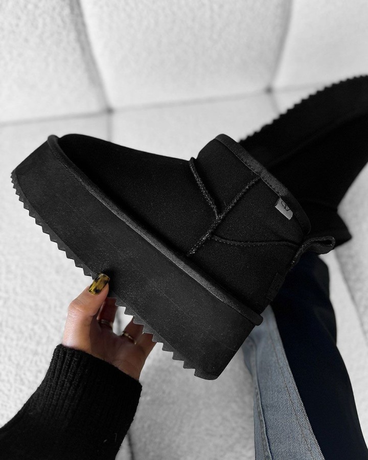 Buty śniegowce damskie OLAVOGA MISTIC 2024 czerń - FashionPlace - 1