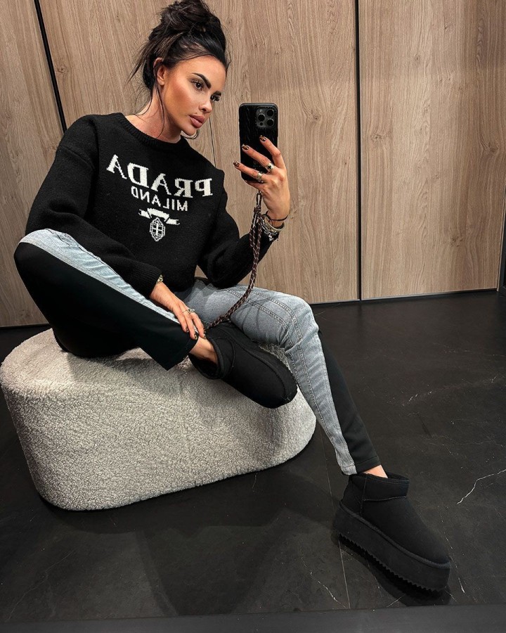 Buty śniegowce damskie OLAVOGA MISTIC 2024 czerń - FashionPlace - 3