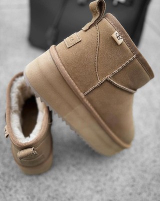 Buty śniegowce damskie OLAVOGA MISTIC 2024 beż - FashionPlace - 1