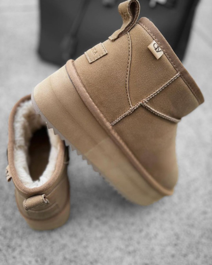 Buty śniegowce damskie OLAVOGA MISTIC 2024 beż - FashionPlace - 1