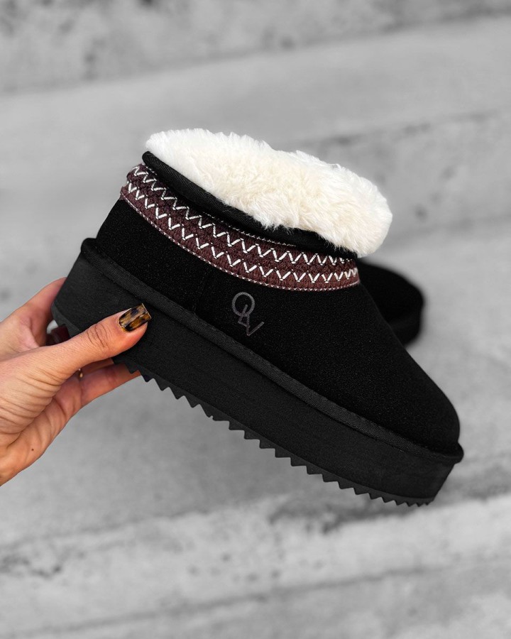 Buty śniegowce damskie OLAVOGA BAILA 2024 czerń - FashionPlace - 3