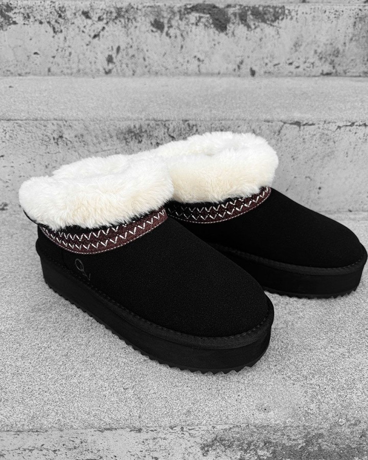 Buty śniegowce damskie OLAVOGA BAILA 2024 czerń - FashionPlace - 4