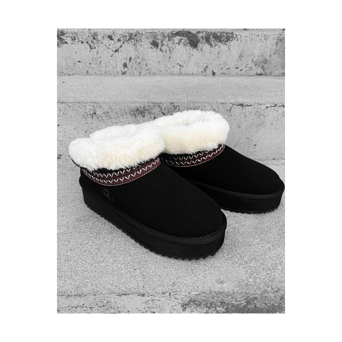 Buty śniegowce damskie OLAVOGA BAILA 2024 czerń - FashionPlace - 4