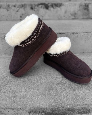 Buty śniegowce damskie OLAVOGA BAILA 2024 brąz - FashionPlace - 1