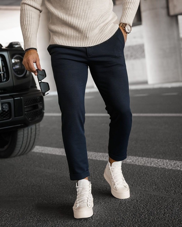 Spodnie męskie OLAVOGA CHASER 2024 granat - FashionPlace - 1
