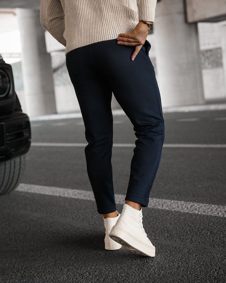 Spodnie męskie OLAVOGA CHASER 2024 granat - FashionPlace - 3