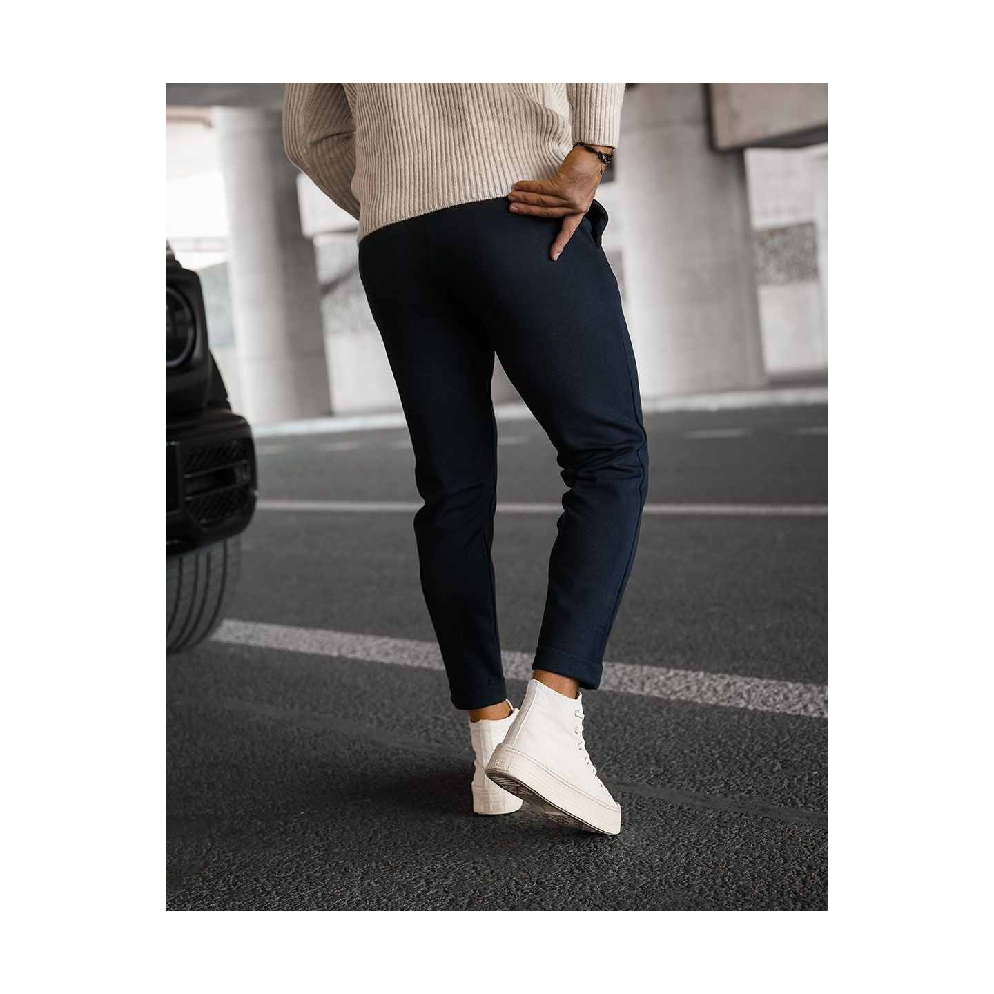 Spodnie męskie OLAVOGA CHASER 2024 granat - FashionPlace - 3