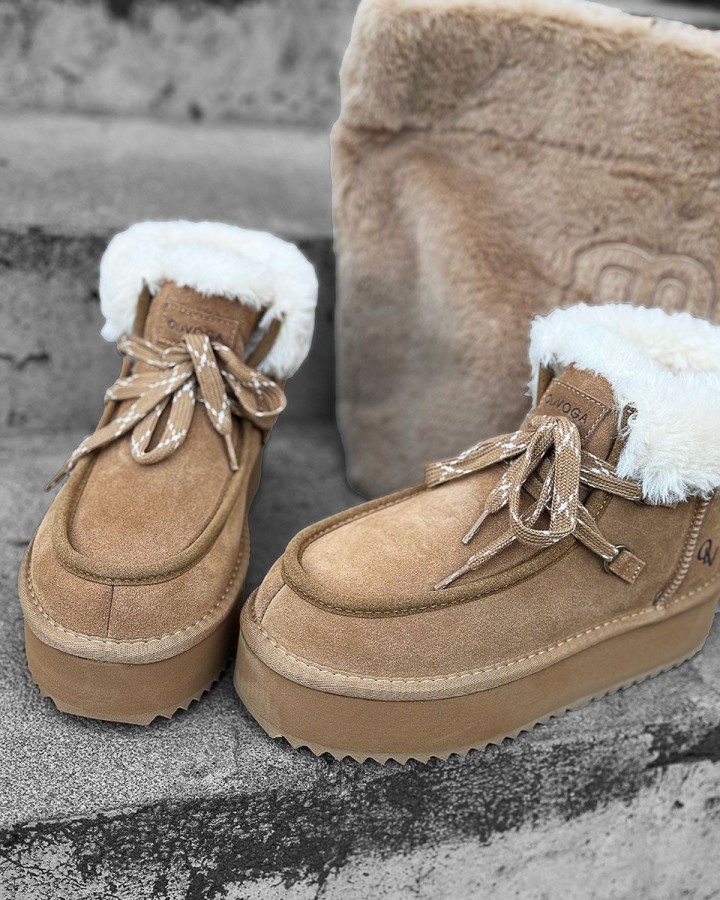 Buty damskie OLAVOGA VITTY 2024 camel - FashionPlace - 3