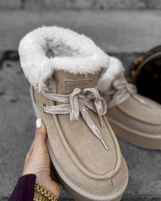 Buty damskie OLAVOGA VITTY 2024 beż - FashionPlace - 1