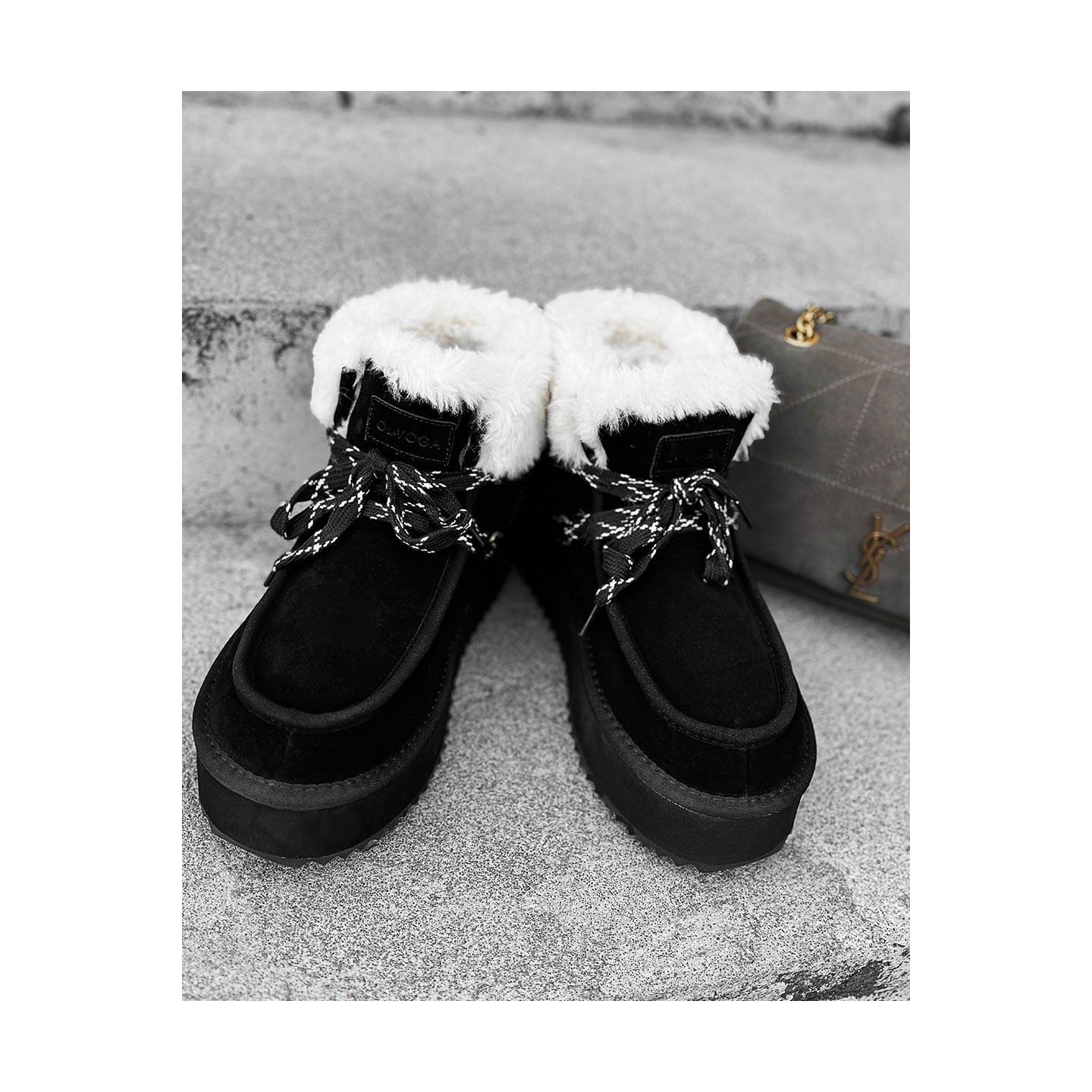 Buty damskie OLAVOGA VITTY 2024 czerń - FashionPlace - 3