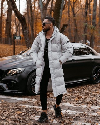 Kurtka męska OLAVOGA PHILADEPHIA 2024 szara - FashionPlace - 1