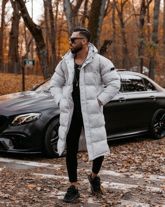 Kurtka męska OLAVOGA PHILADEPHIA 2024 szara - FashionPlace - 1