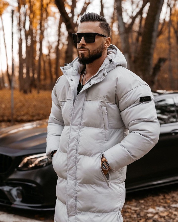 Kurtka męska OLAVOGA PHILADEPHIA 2024 szara - FashionPlace - 4