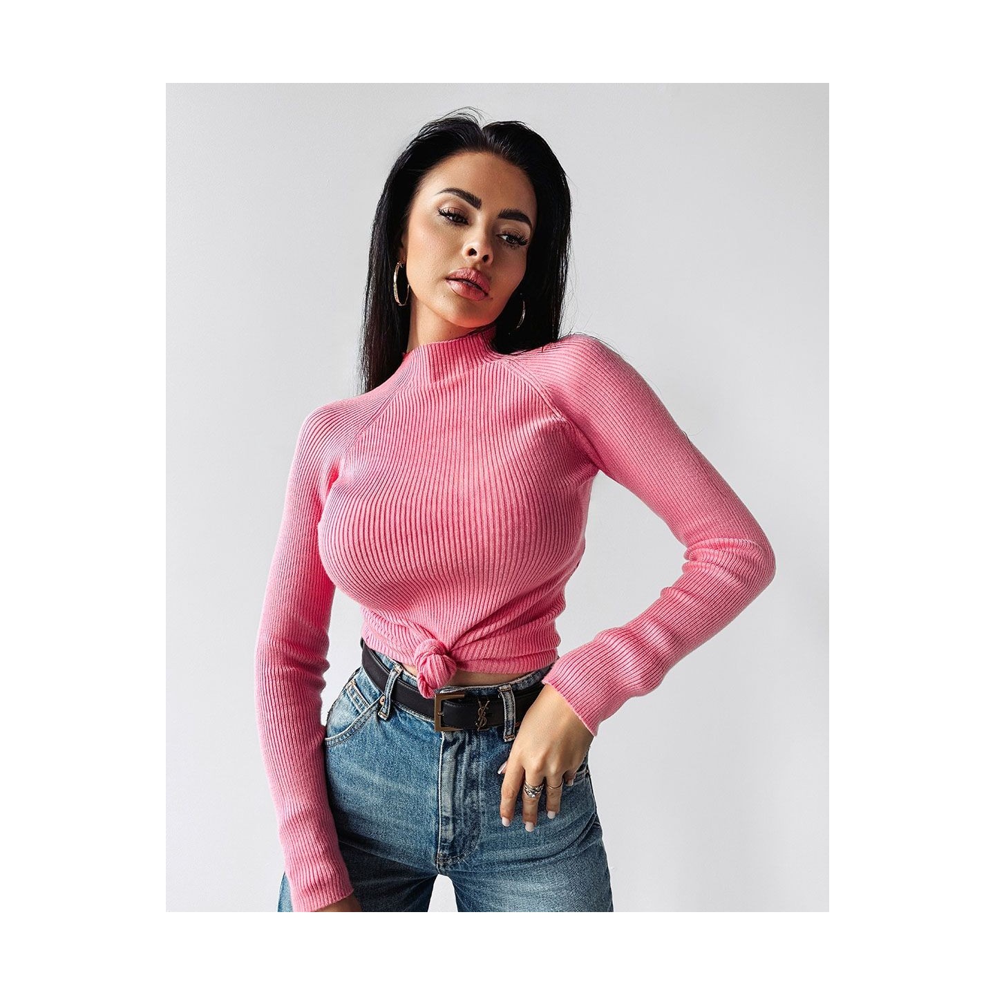 Sweter damski OLAVOGA KRISTIN 2024 róż - FashionPlace - 2