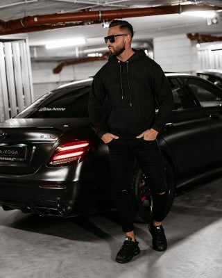 Bluza męska OLAVOGA EDGE 2024 czerń - FashionPlace - 1