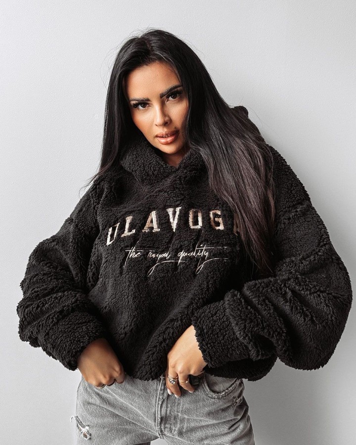Bluza damska OLAVOGA AGNELI 2024 czerń - FashionPlace - 2