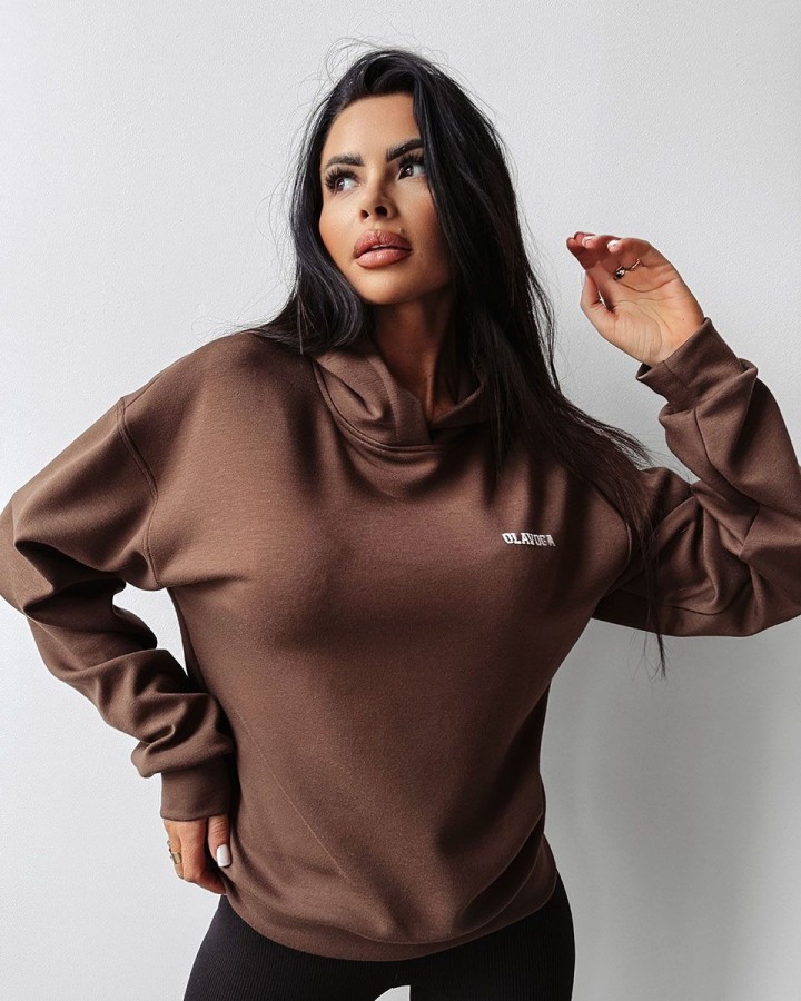 Bluza damska OLAVOGA AROZI 2024 brąz - FashionPlace - 3