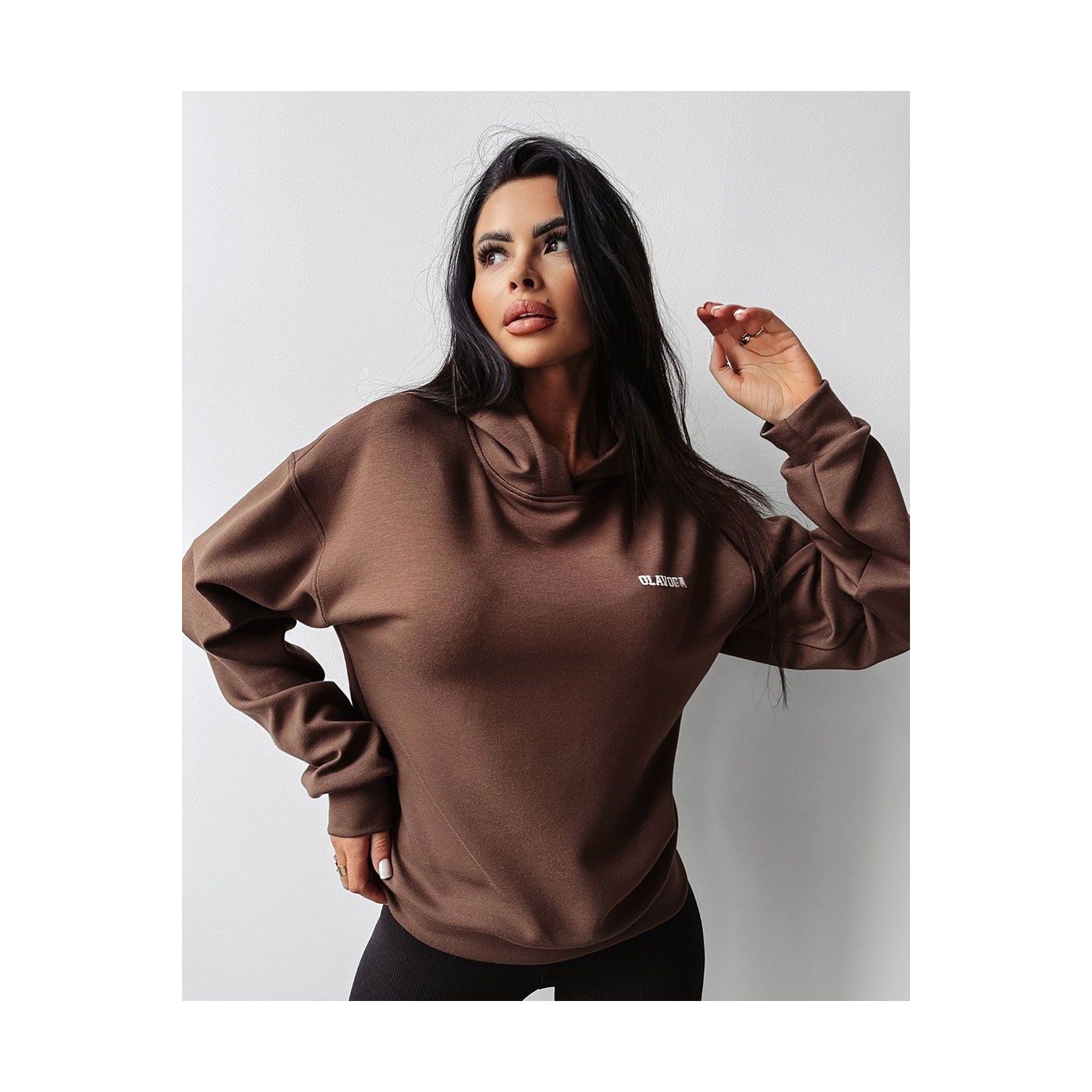 Bluza damska OLAVOGA AROZI 2024 brąz - FashionPlace - 3