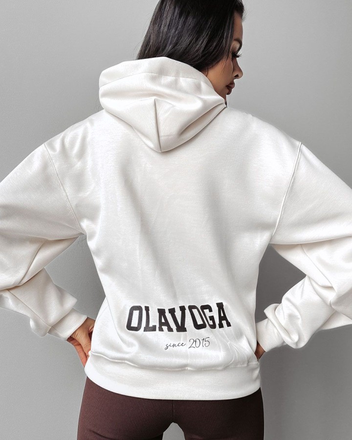 Bluza damska OLAVOGA AROZI 2024 ecru - FashionPlace - 2