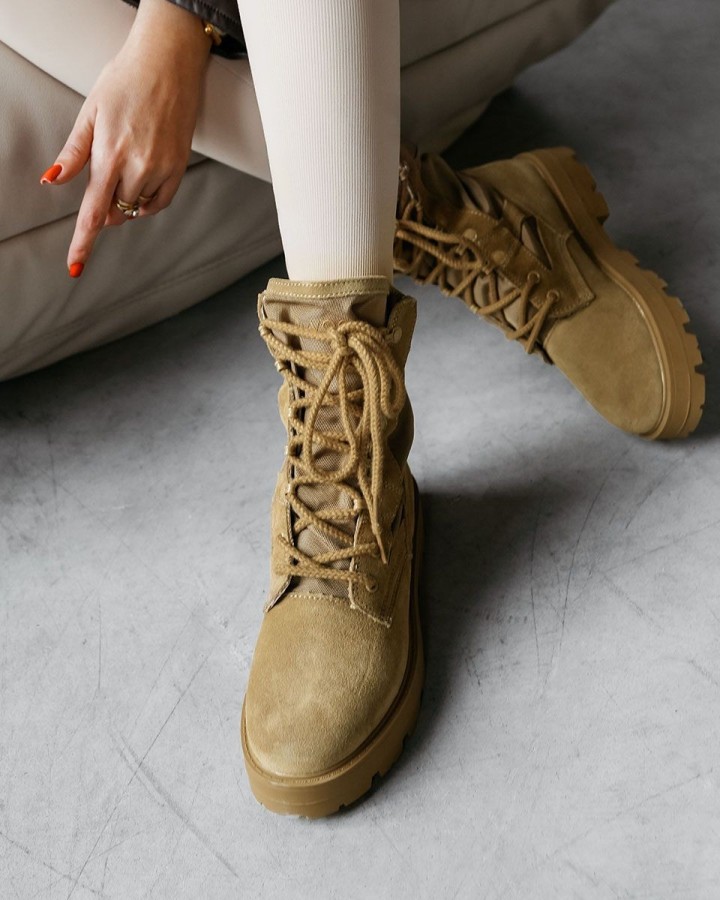 Buty damskie OLAVOGA HIKER 2025 camel - FashionPlace - 1
