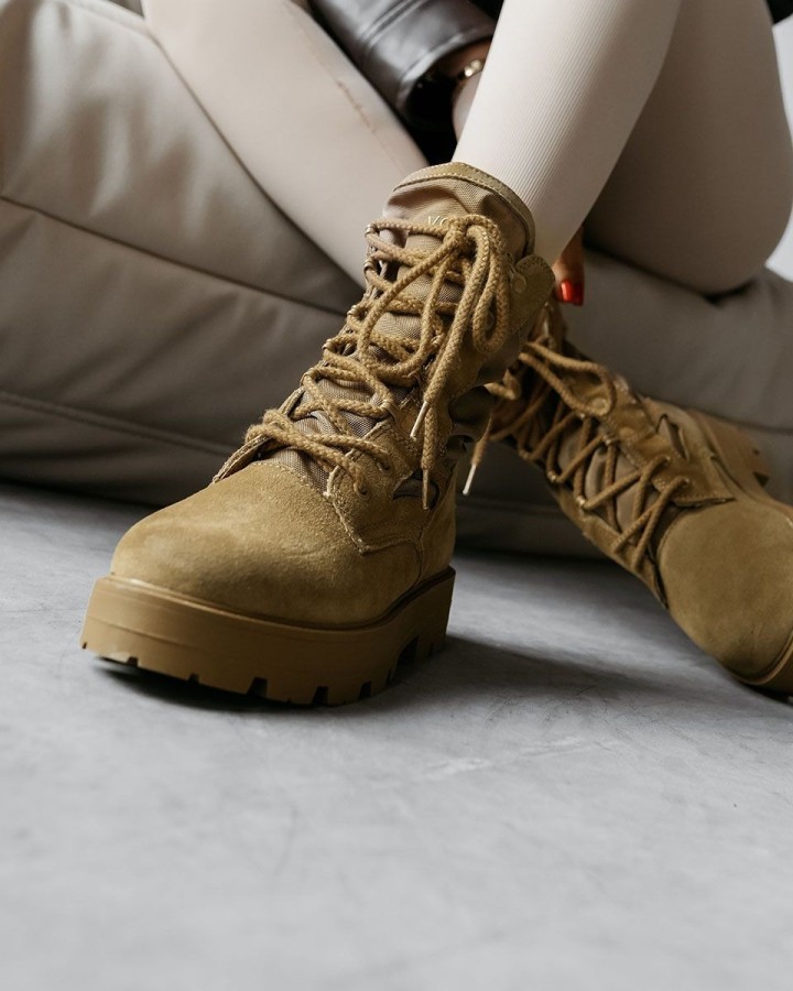 Buty damskie OLAVOGA HIKER 2025 camel - FashionPlace - 2