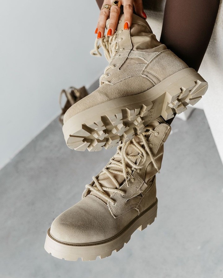 Buty damskie OLAVOGA HIKER 2025 beż - FashionPlace - 2