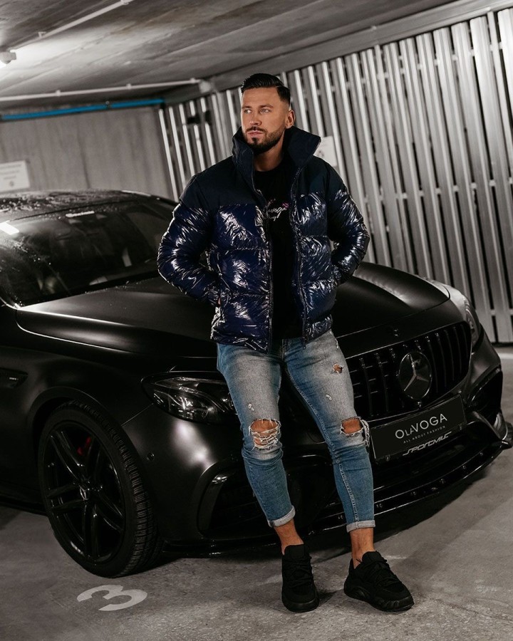 Kurtka męska OLAVOGA BENTON 2025 granat - FashionPlace - 1