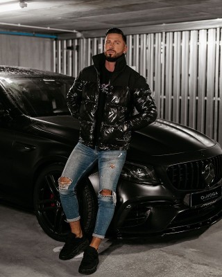 Kurtka męska OLAVOGA BENTON 2025 czerń - FashionPlace - 1