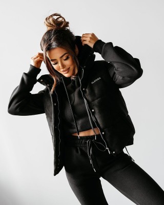 Kamizelka damska OLAVOGA GILET 2025 czerń - FashionPlace - 1
