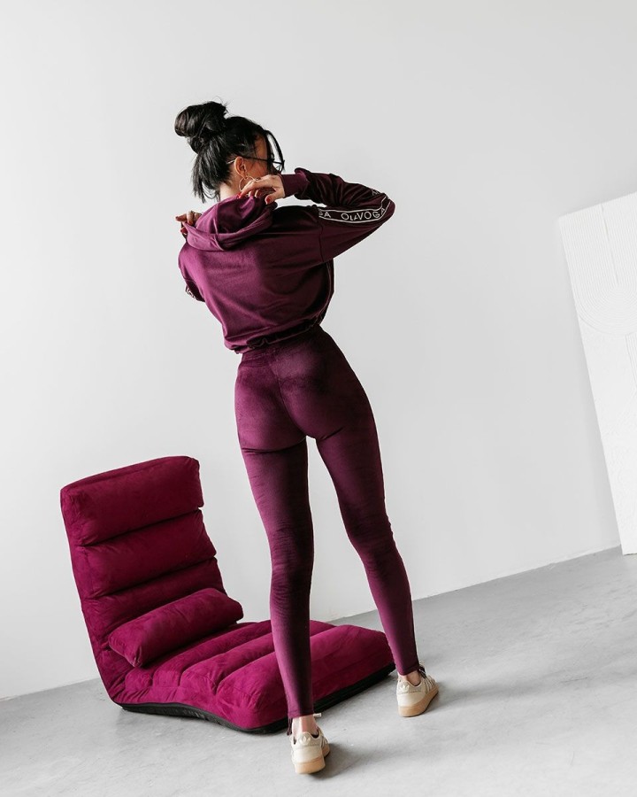 Komplet damski OLAVOGA CHANDAL 2025 śliwka - FashionPlace - 4